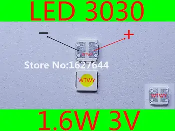 100VNT Lextar High Power LED Backlight 1.6 W 3V 3030 Cool White LED LCD TV/Monitoriaus Apšvietimas Paraiška