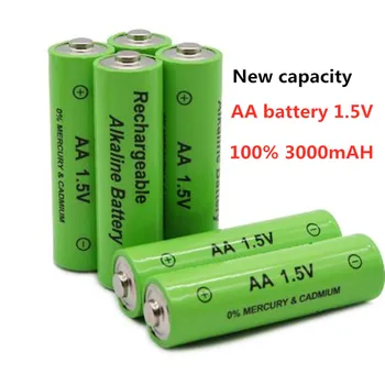 2023 Naujas AA Baterija 3000 MAh Įkraunamos Baterijos NI-MH 1,5 V AA Baterijos Laikrodžiams, Pelės, Kompiuterių, Žaislų, apie+nemokamas Pristatymas