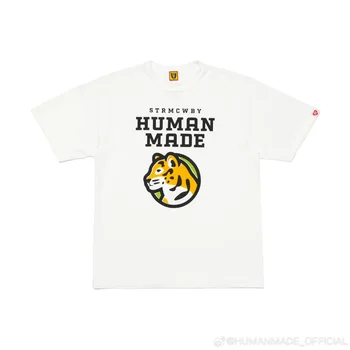 2023 Vasaros Tigro Galva Spausdinti ŽMOGAUS PAGAMINTI Marškinėliai Žmogaus Padarė Negabaritinių marškinėliai Medvilnės trumpomis Rankovėmis