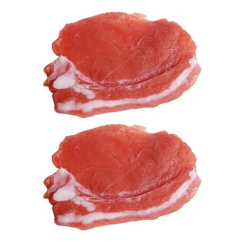 2vnt Netikrą Virtos Šviežios Kiaulienos Modeliavimas Tikroviška mėsa ir Mėsos produktai Virtuvė Kabineto Stalo Apdailos Fotografijos Rekvizitai Ekranas