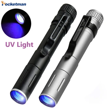 395nm UV LED Žibintuvėlis Mini Zoomable Fakelas Mažas Pen Šviesos Kišenėje Įrašą Juodos Šviesos Medicinos 3Modes dėl Augintinio Šlapimo Dėmes Lova Klaida