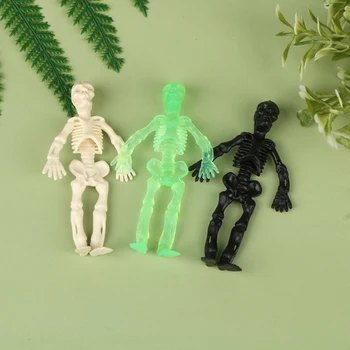 5vnt Mini Žmogaus Kaukolė Lėlės PVC Skeletas, Zombie Žaislas netoksiškas Helovinas Dekoro Rekvizitai Siaubo Tematikos Šalies Ornamentu