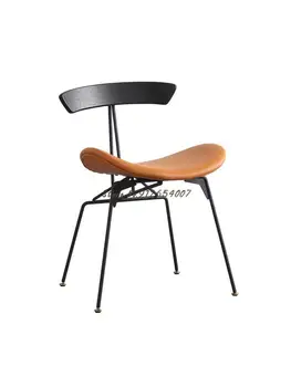 Ant kėdės namų valgomojo kėdės atlošas Nordic Light prabangos pramonės loft stiliaus dizainerio kėdė laisvalaikio derybų stalo