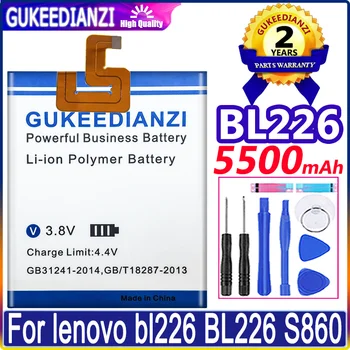 Bateria 5500mAh Mobiliojo Telefono Bateriją Lenovo BL226 BL226 S860 Aukštos Kokybės Baterija