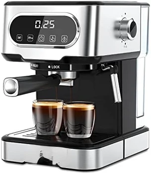 Espresso kavos Aparatas 15 Bar, Espreso ir Kapučino Mašina su Pieno Putų, Espresso Maker su Garlaivis, Skaitmeninio Touch Screen M
