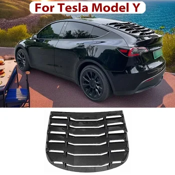 Galinio Lango Grotelėse Compatiable Už Tesla Model Y 2021 2022 2023 Klasikinio Stiliaus, Matinės Juodos spalvos ABS Plastiko Galiniai Saulės Pavėsyje Dangtis