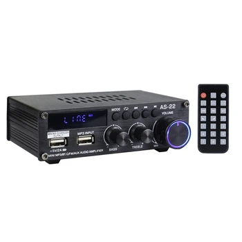 HiFi Skaitmeninis Stiprintuvas Mini DC12V 30Wx2 HiFi Stereo Stiprintuvas Imtuvas, MP3 FM Radijas 