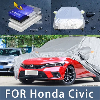 Honda Civic Lauko Apsaugos Pilnas Automobilių Apima Sniego danga skėtį nuo saulės atspari Vandeniui apsauga nuo dulkių Šildomi Automobilių reikmenys