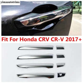 Išorinė Durų Rankena Apdaila Apsaugos Dangtelio Apdaila Honda CRV CR-V 2017 2018 2019 2020 ABS Chrome Priedai Šildomi Rinkinys