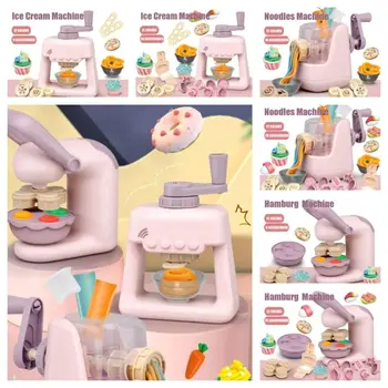 Kepimo Žaislai Modeliavimas Virtuvės Ledų Mašina Apsimesti Žaisti Mini Virtuvė Žaislas Hamburgas Saugus Mergaitės