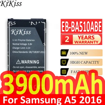 KiKiss SAMSUNG Bateriją EB-BA510ABE Samsung Galaxy A5 2016 A510 A510F A5100 A510M A510FD A510K A510S 3900mAh