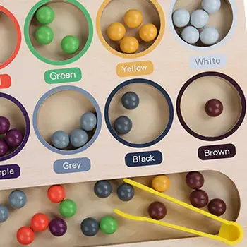 Montessori Žaislas Atitikimo Matematikos Manipulatives Spalva Rūšiavimo Žaidimas Vaivorykštė Įrašą Granulių Įspūdį Mergaičių ir Berniukų Vaikams Vaikams Vaikams