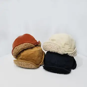 Moterų rudens ir žiemos universalus šiltas Pliušinis skrybėlę vyrų lauke banga medžioklės skrybėlę