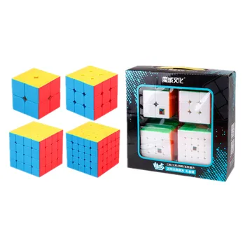 MoYu Kubo Dovanų Dėžutėje 2x2 3x3 4x4 5x5 Magic Cube SQ-1 Greitis Cube Puzzle Game Cube Anglies Pluošto Lipdukas Cubo Magico Žaislas Atostogų Dovanų