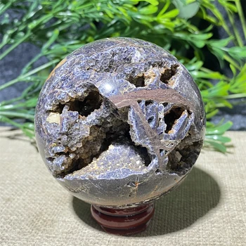 Natūralių Kristalų Violetinė Sphalerite Rutulys, Kamuolys Grožio Akmuo Kvarcas Brangakmenio Geode Mineralinių Mėginiai