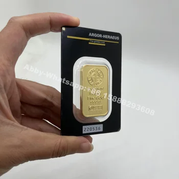 Naujas Sandarias Pakuotes 24K Auksu Baras Šveicarija Aukso Luito nemagnetinių replic kopijuoti grynuolis, surinkimo