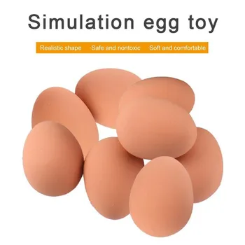 Naujovė Modeliavimas Kiaušinių Bouncy Ball Fake Gumos Kiaušiniai Apdailos Tikrovišką Žaislą Modeliavimas Kiaušinių Šoktelėti Kamuoliukus Išdaiga, Pokštas Žaislas