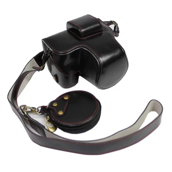 Nešiojamų PU Oda Atveju Fotoaparato krepšys padengti fuji Fujifilm XS10 X-S10 kameros korpuso su Peties dirželis