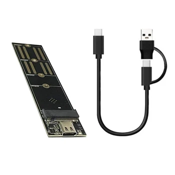 Nešiojamų Riser Card USB3.1 M. 2 NVME SSD Riser Card Pcie Protokolo C Tipo 10Gbps Caseless