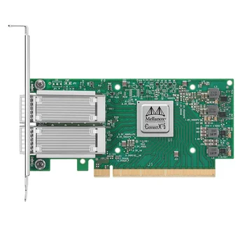 NVIDIA Mellanox MCX516A-CCAT ConnectX®-5 LT Tinklo Sąsajos Kortelę, 100GbE Dual-Port QSFP28, PCIe3.0 x 16, Tall&Trumpas Laikiklis