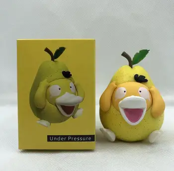 Pokemon Anime Psyduck Veiksmų Žaislas Duomenys Kriaušių PVC Modelis Kawaii Pocket Monstras Lėlė, Vaikams, Dovanų Darbalaukio Automobilių Puošimas Vaikų dovanų