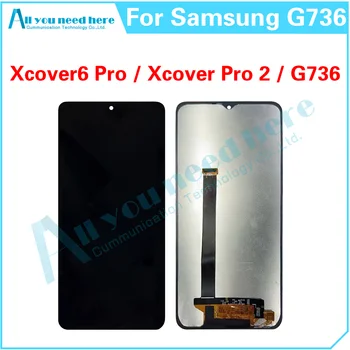 Samsung Galaxy Xcover6 Pro / Xcover Pro 2 SM-G736 G736 LCD Ekranas Jutiklinis Ekranas skaitmeninis keitiklis Asamblėjos Remonto Dalių Pakeitimas