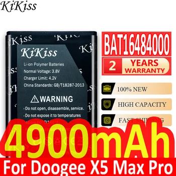 Už DOOGEE X5 MAX X5max Pro Mobiliojo Telefono Baterija BAT16484000 4900mAh Baterija DOOGEE X5 MAX X5max Pro