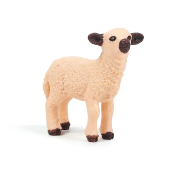 Vaikai Modeliavimas Laukinių Modelis Mini Mažai Shropshire Avių, Paukščių, Avių Ganyklų Žaislas Papuošalai
