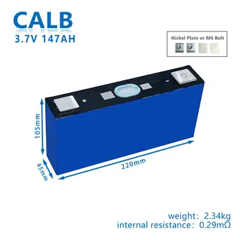 Visiškai Naujas 4 vnt B Klasės CALB 3.7 v 147ah NMC Lifepo4 Baterija Ličio Baterijos Ląstelių energijos saugojimo baterijos EV Saulės Sistema