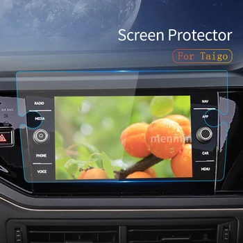VW Taigo 2023 Automobilių Lipdukai Carplay Screen Protector Ekrano Grūdintas Stiklas, Apsauginė Plėvelė Navigacijos Transporto priemonės Accrssories