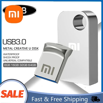 XIAOMI USB 2.0 Pendrive 2TB 1 TB 512 GB Metalo Flash Drive, Didmeninė 20pcs 10vnt 5vnt U Disko Mini Flash Drive, Memory Stick PC